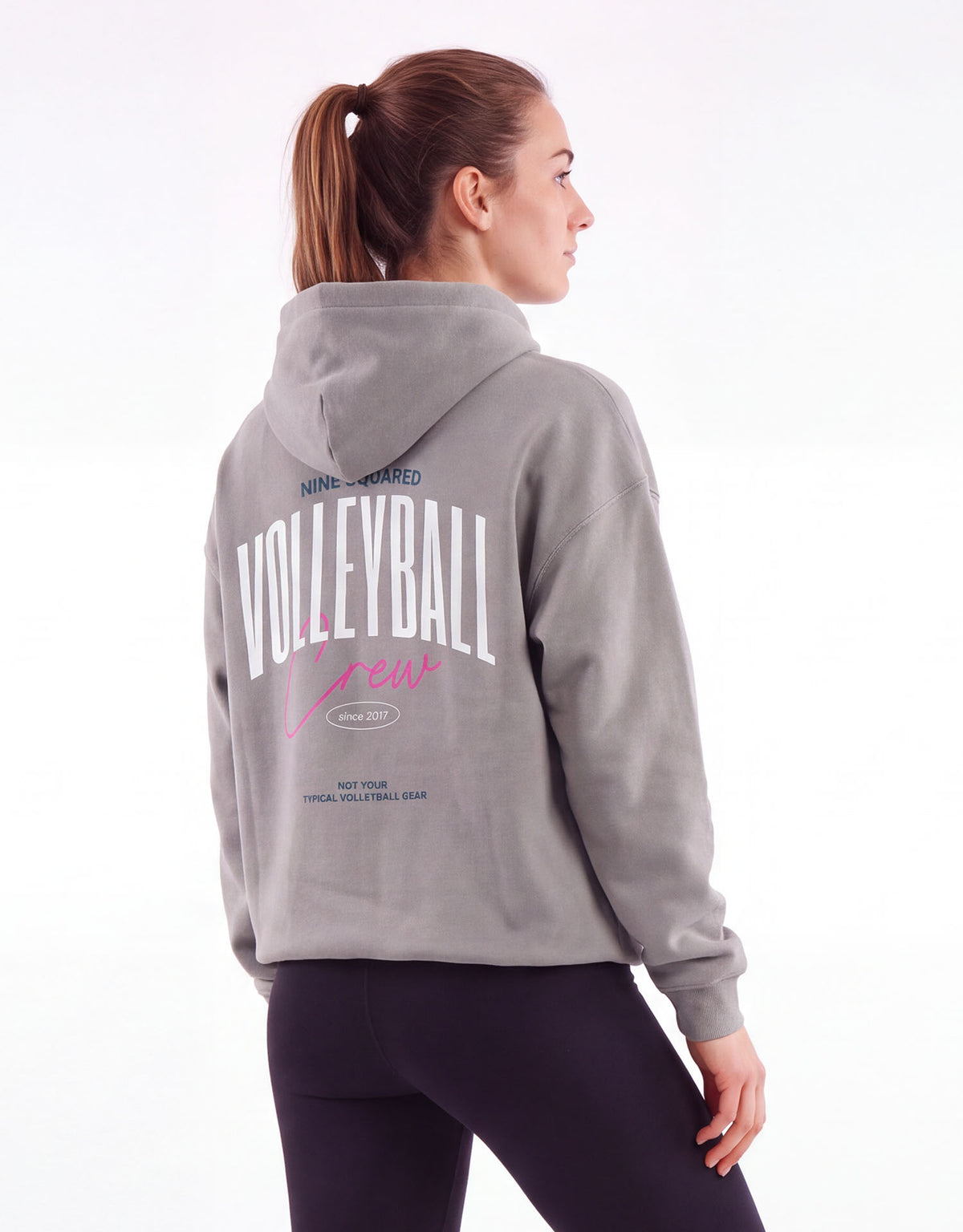 Oversized Off-Court Hoodie Dante - Light Gray-thumbmail-4