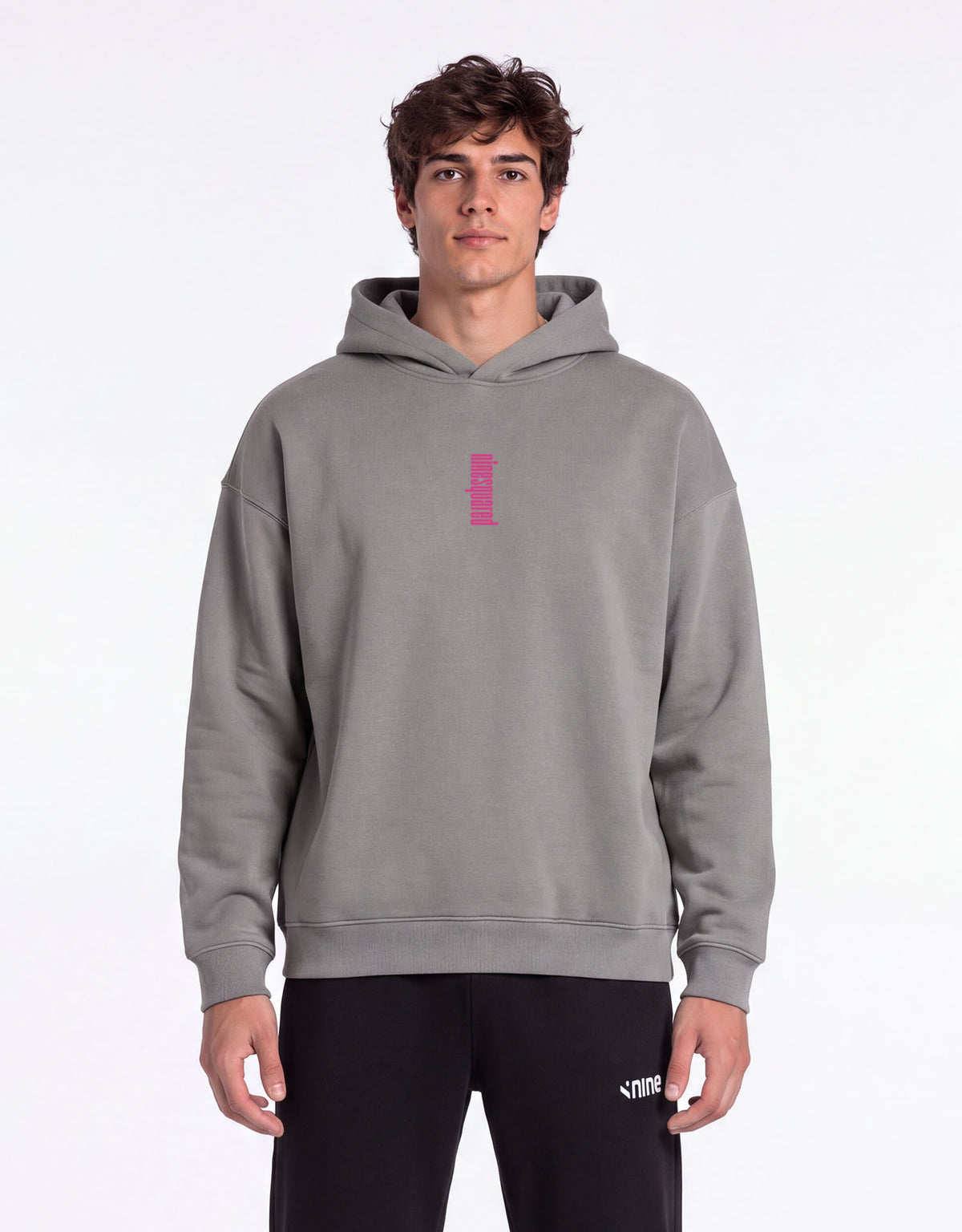Oversized Off-Court Hoodie Dante - Light Gray-thumbmail-6