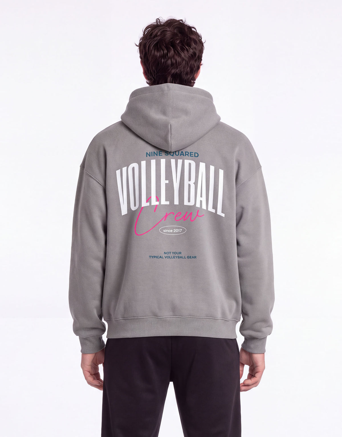 Oversized Off-Court Hoodie Dante - Light Gray-thumbmail-9