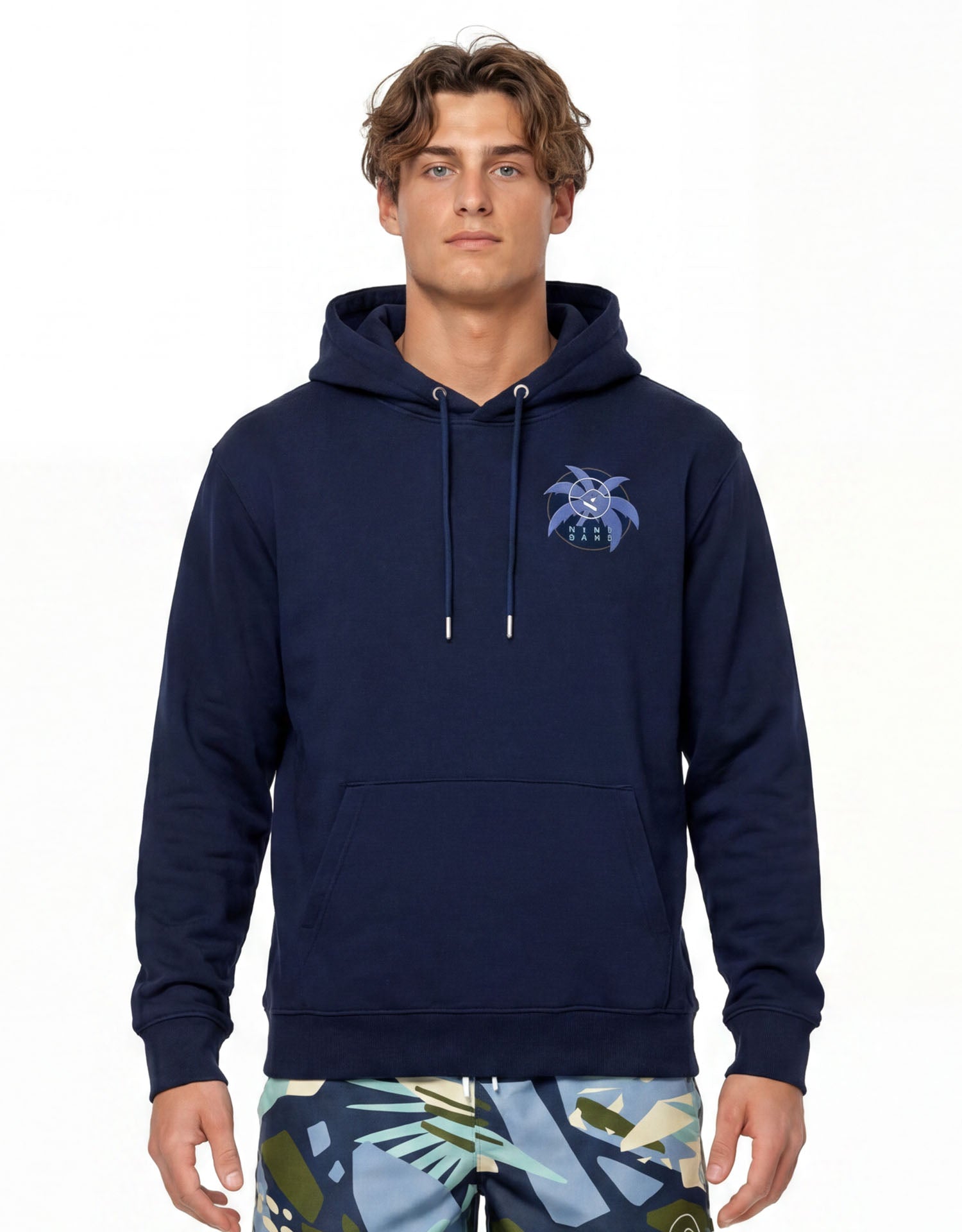 Regular Hoodie Sella Navy Blue-thumbmail-3