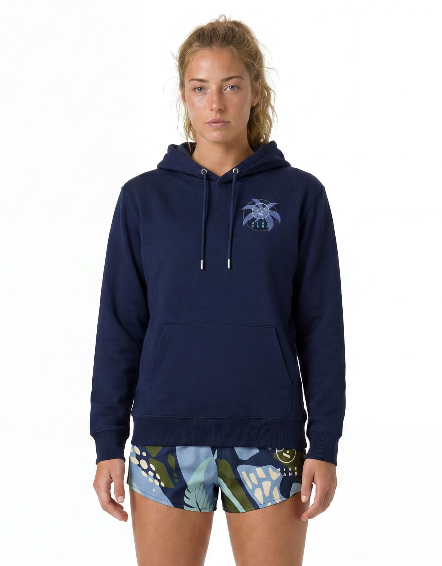 Felpa con Cappuccio Sella Blu Navy