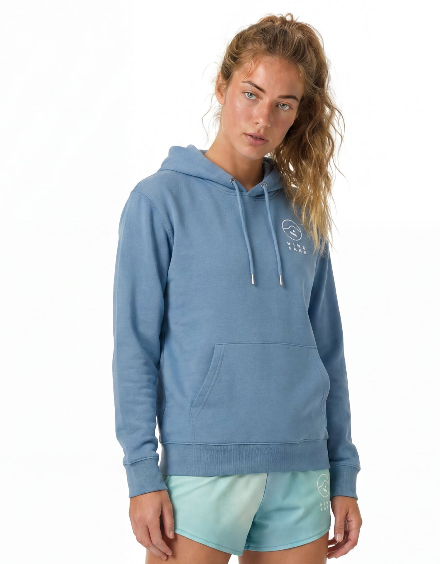 Felpa con Cappuccio Sella Ocean Blue