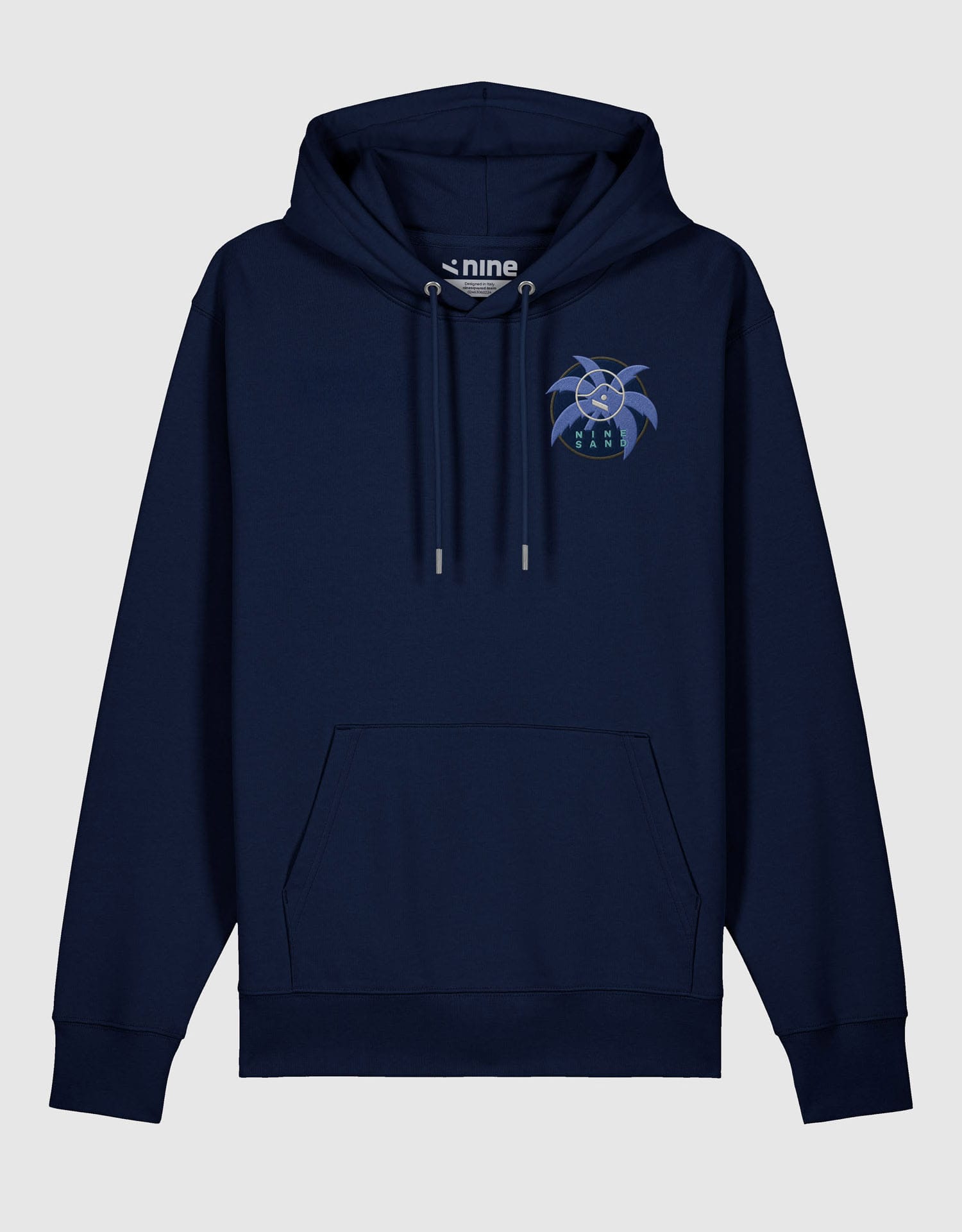 Felpa con cappuccio Regular Sella Blu Marino