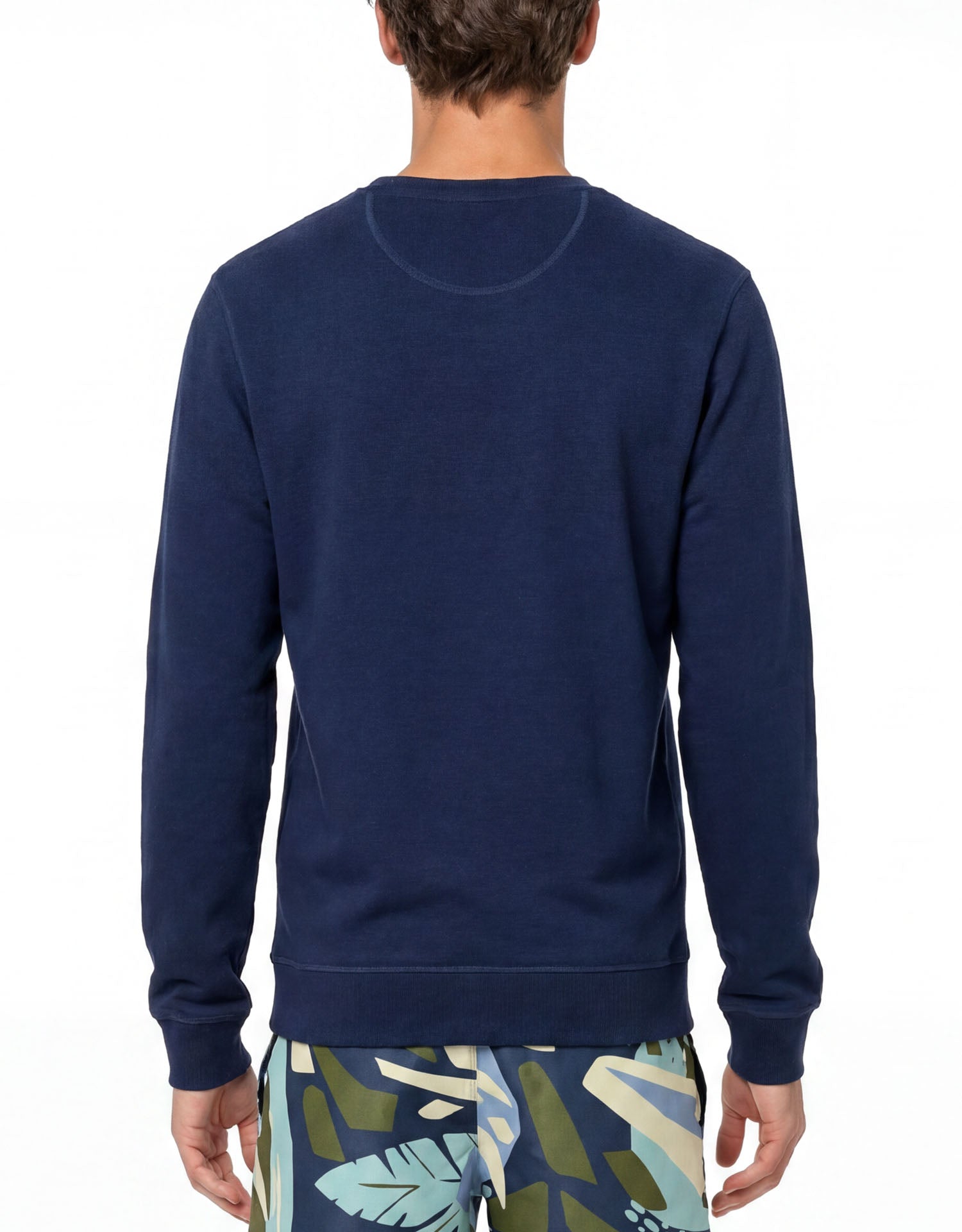 Crew Neck Sweater Sella Navy Blue-thumbmail-3